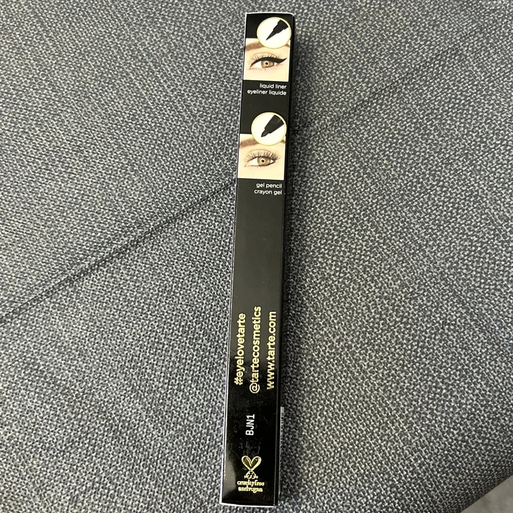 Tarte Double Take Eyeliner Intense Black Double Sided Pen Liquid & Gel Liner NEW